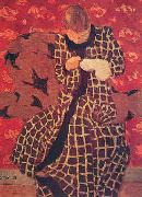 Edouard Vuillard Woman Darning oil